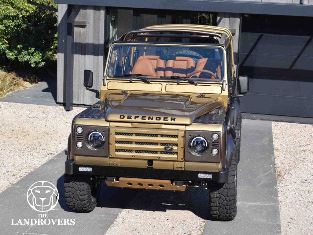 Custom Golden Land Rover Defender