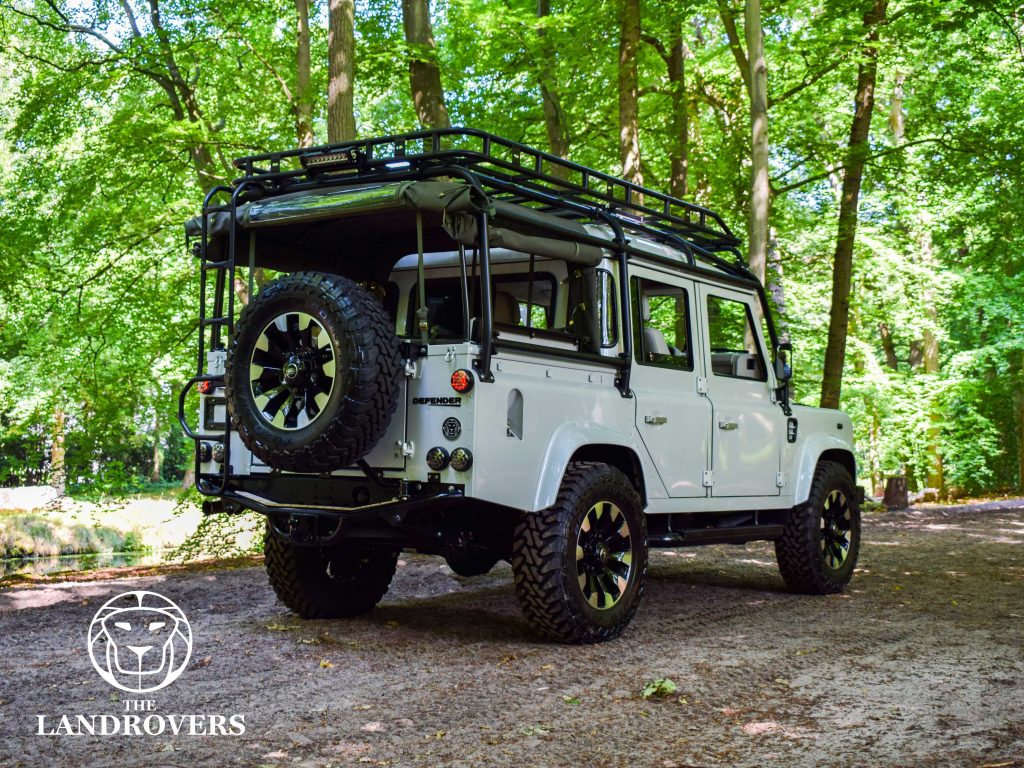 White Customized Land Rover Defender Nature - Custom Land Rover Defender - custom Defenders - Custom Buildings