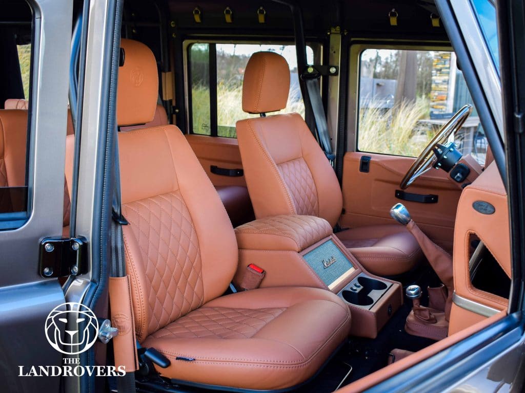 Interior Seating Restomod Land Rover Defender - Custom Land Rover Defenders – Custom Defenders - Custom Buildings