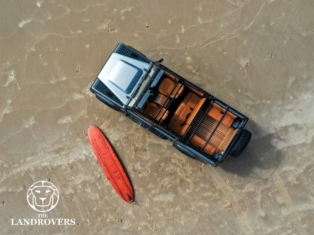 Beach Customized Land Rover Defender