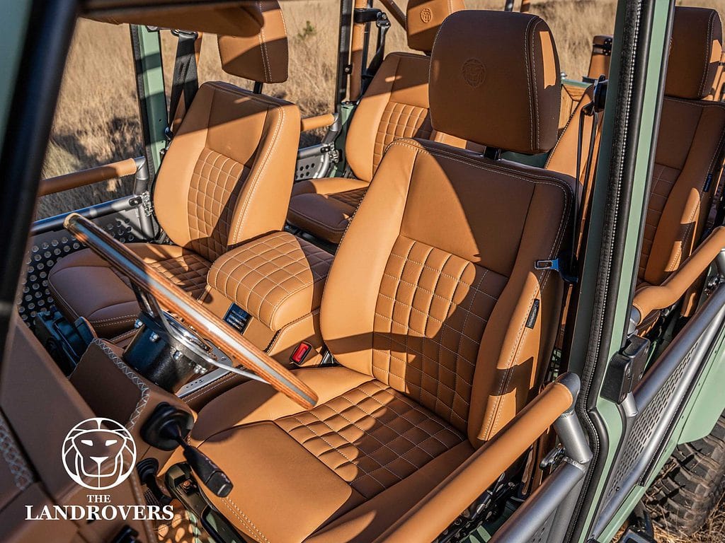 custom built land rover Defender interior