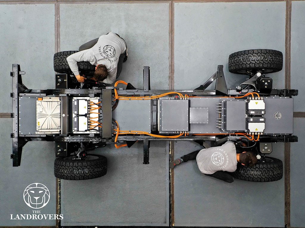 custom built electric land rover defender
