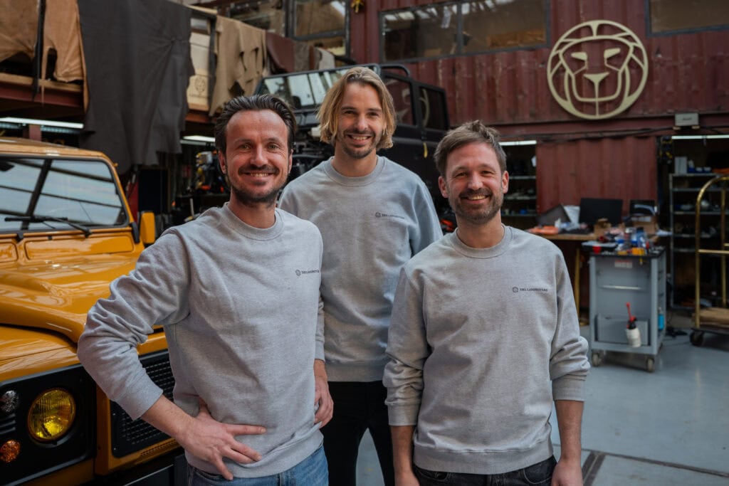 Peter Zeisser Frank Tijs and Daniel van Oort of The Landrovers telling about us