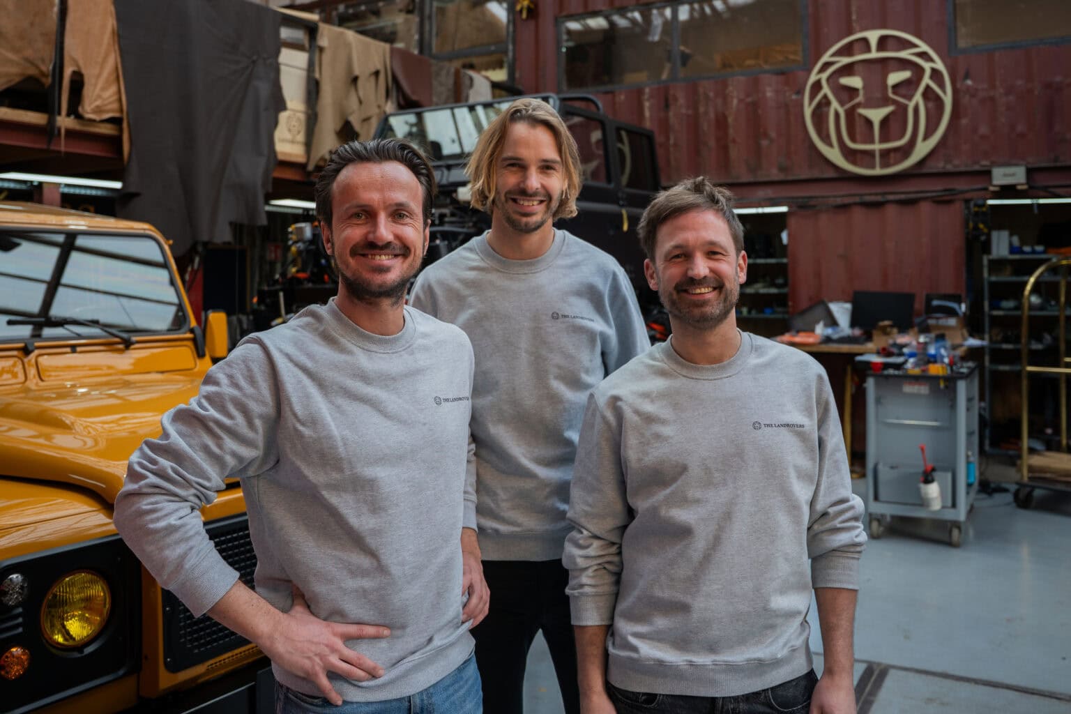 Peter Zeisser Frank Tijs and Daniel van Oort of The Landrovers telling about us
