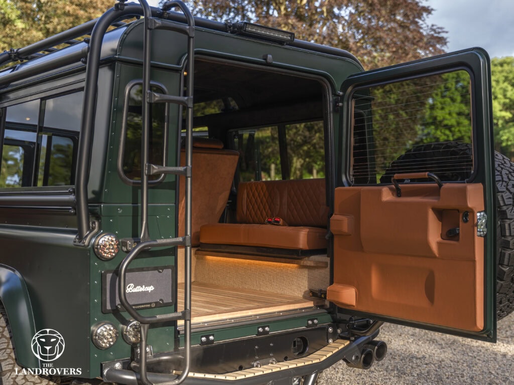 The interior of one of the best land rover defender builds in the world