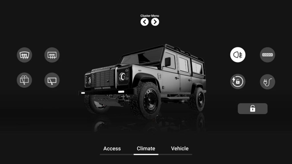 Human Machine Interface Landrover Defender