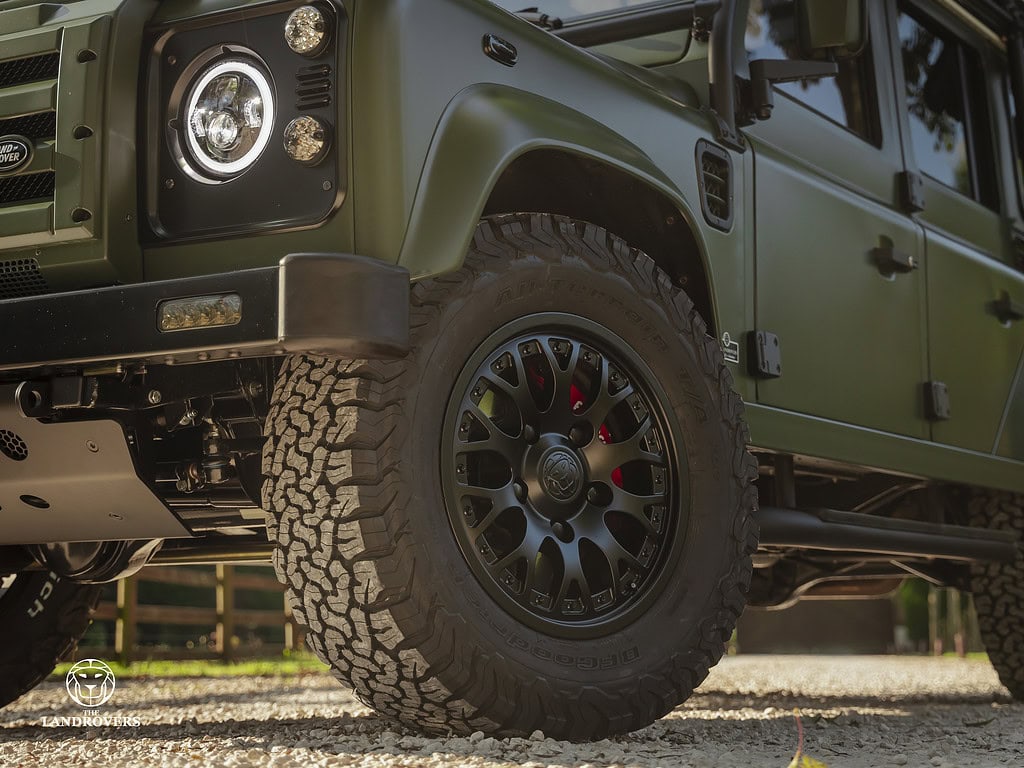 wheel of Land Rover Defender